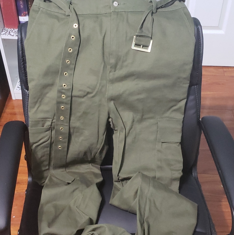Army green pants
